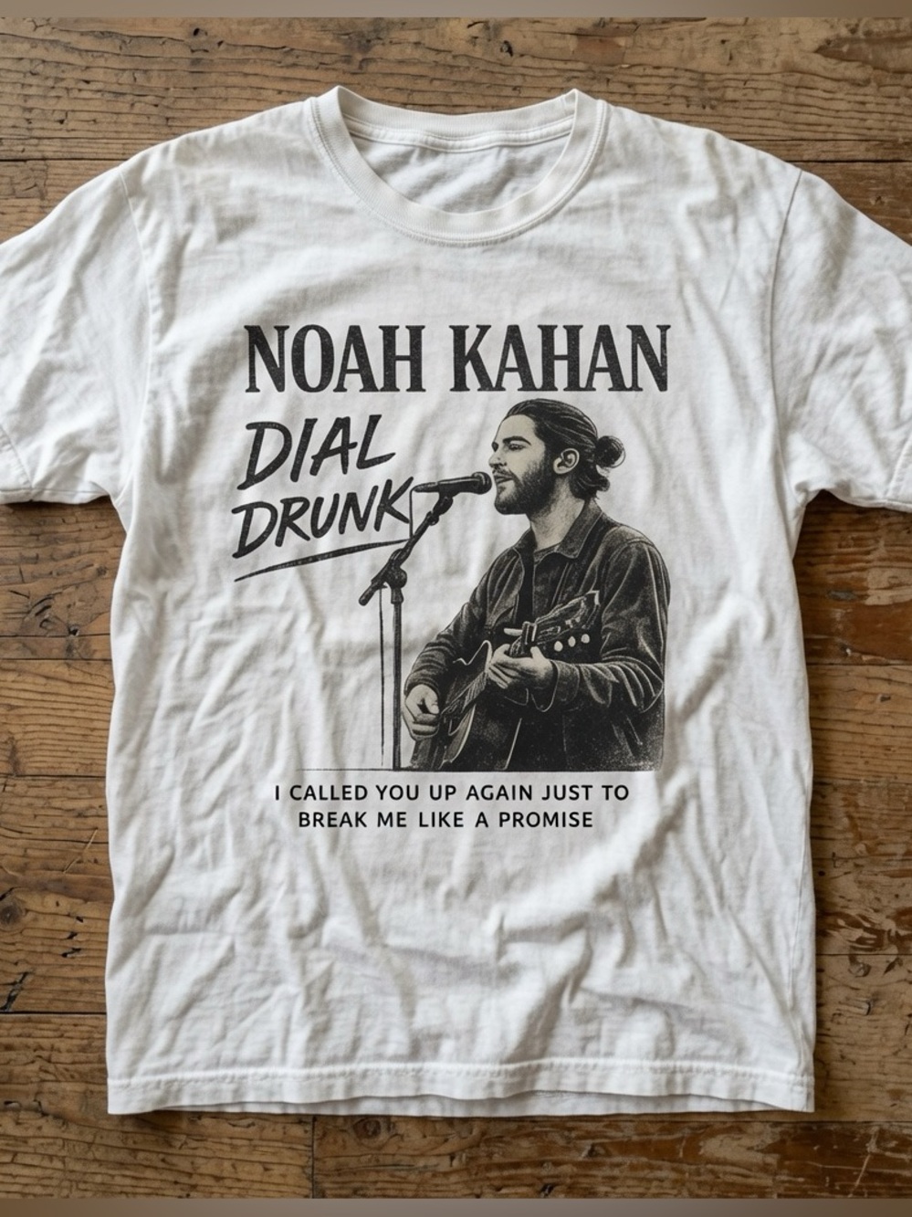 Noah Kahan Dial Drunk Tee - Indie Folk Concert Shirt